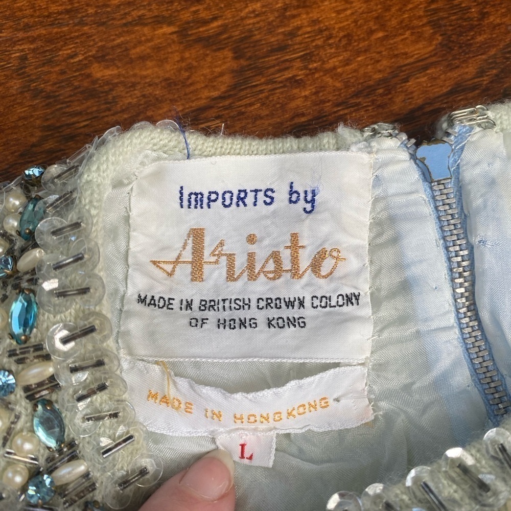 Vintage Sequin and Beaded Shell Size Large Imports by Aristo Brand Flapper Style - Picture 3 of 8